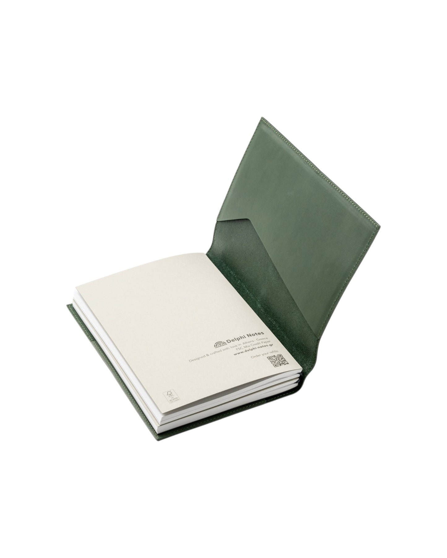 EverLeather Portfolio A5 Militairy Green