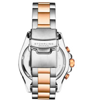 Brigadier Quartz 3966 Chronograph 42mm Diver White Dial / Blue Bezel / 2 Tone Rose Bracelet