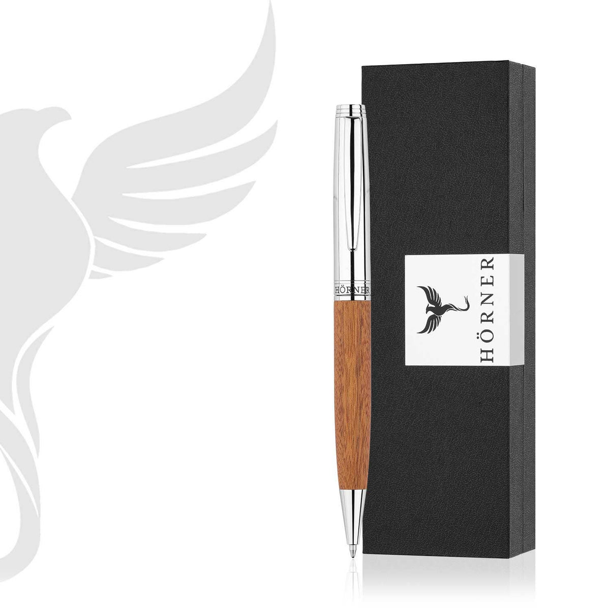 Hörner Legno Mahogany Wood Ballpoint Pen – premium German writing instrument