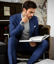 Depthmaster 3950A Quartz 42mm Diver Blue Dial / Silver Case / Gold Bracelet