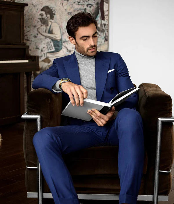 Depthmaster 3950A Quartz 42mm Diver Blue Dial / Silver Case / Gold Bracelet