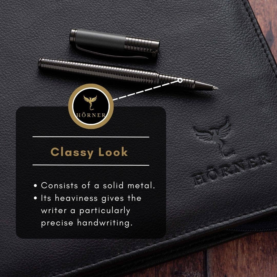Hörner Fortress Rollerball Pen – premium German writing instrument