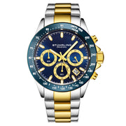 Ultima 3960 Quartz 42mm Chronograph Blue Dial / Silver Case / Gold Bracelet