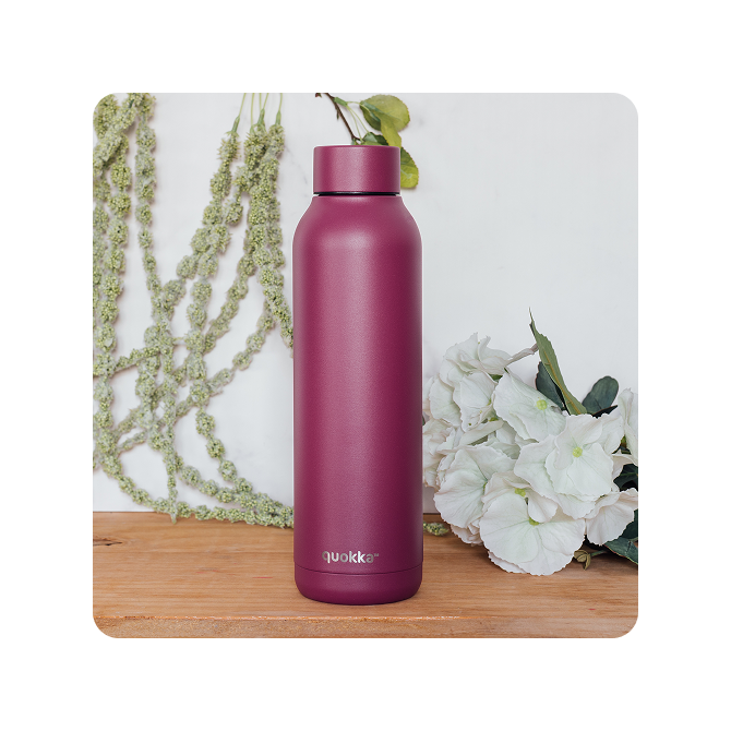 Quokka Thermal SS Bottle Solid 630 ml - Burgundy
