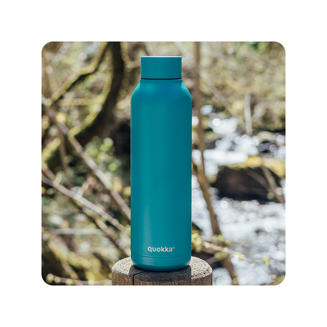Quokka Thermal SS Bottle Solid 630 ml - Midnight Green