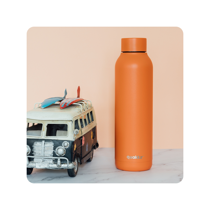 Quokka Thermal SS Bottle Solid 630 ml - Papaya Orange
