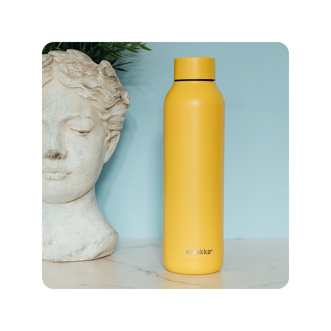 Quokka Thermal SS Bottle Solid 630 ml - Safron Yellow