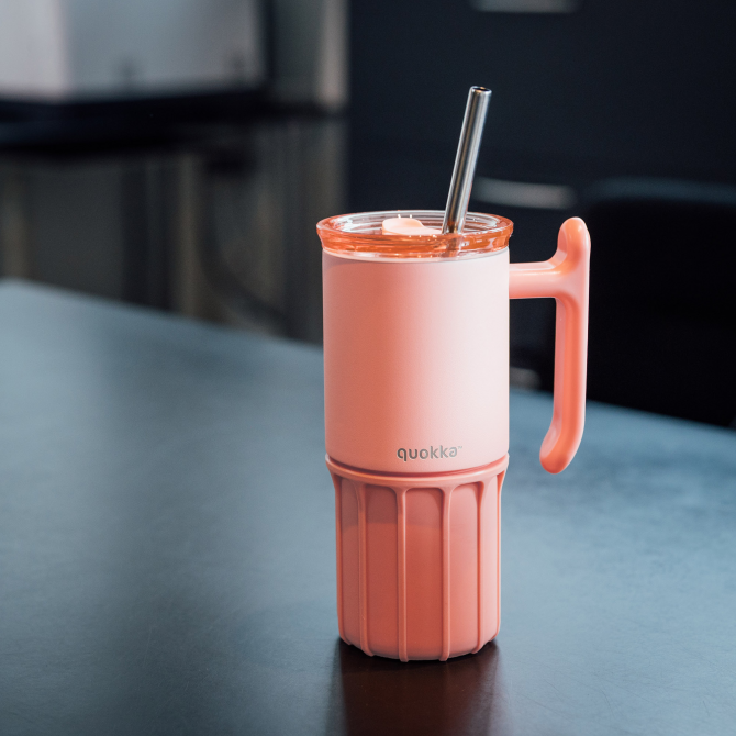 Quokka Thermal SS Mug with Silicone Base UMI 720 ml - Peachy Pink